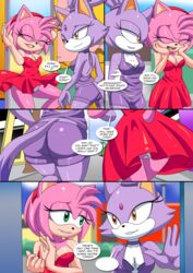amy rose from burning love (comic) by bbmbbf