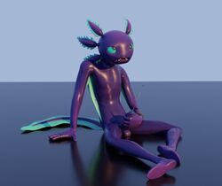 3d 3d_(artwork) amphibian anthro artist_request axo_(fortnite) axolotl balls bodily_fluids cum digital_media_(artwork) ejaculation epic_games erection eye_roll fortnite fortnite:_battle_royale genitals hi_res male male_focus male_only mole_salamander penis salamander_(amphibian) simple_background sitting solo solo_male tagme video_games