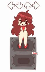 10:16 1girls animated animated_gif bottomless brown_hair diives dress_lift edit female friday_night_funkin gif girlfriend_(friday_night_funkin) presenting presenting_pussy pussy red_dress solo speaker spread_legs tagme vertical_video