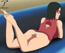 sarada uchiha from boruto: naruto next generations by arekusanderu