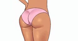 1girls 2d animated ass ass_cleavage ass_focus benjicomix brown_body brown_skin butt butt_crack cleavage dark-skinned_female dark_skin digital_drawing_(artwork) digital_media_(artwork) female female_only gif hair hips legs lips mature mature_female original original_character partially_clothed rear_view thick thick_legs thick_thighs thighs voluptuous