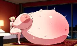 ai_generated aroused belly_on_ground evelyn_chevalier fetal_movement full-face_blush gigantic_belly heart hotel hyper_pregnancy in_heat indoors motion_lines orgasm pregnant stable_diffusion stars_of_lyra thick_thighs vore wide_hips zenless_zone_zero