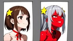 ai_generated chilean chirritox hispanic_virtual_youtuber nude nude_female red_skin shower starvtuber transformation twitch vtuber vtuberfanart vtubers youtube youtuber