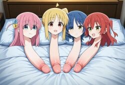 4girls ai_generated aixpist bocchi_the_rock! civitai gotou_hitori ijichi_nijika jbxpist kita_ikuyo monophalia more_at_source nightmare_fuel penis_neck penis_transformation unusual_genitalia_placement unusual_penis_placement what yamada_ryou