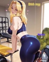 2girls ass black_hair facesitting fart farting_in_face irelia_xan league_of_legends luxanna_crownguard slave yellow_hair