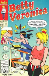 2girls archie_comics betty_and_veronica betty_cooper black_hair blonde_hair see-through sheer veronica_lodge wa_smith