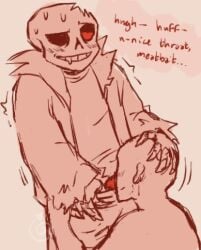 blowjob cilver595 deepthroat dialogue fellatio horror_sans horrortale male male/male powers sans sans_au skeleton undertale undertale_au y/n