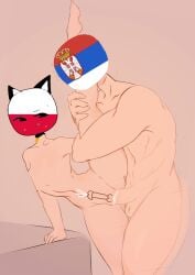 cat_ears catboy collar countryhumans edit edited femboy flawsystyle gay gay_sex poland_(countryhumans) polishguy69 serbia_(countryhumans)