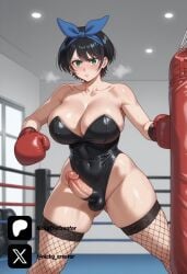 1futa ai_generated black_hair blue_eyes breasts bunnysuit cock colored dick erection futa_only futanari futanari futanari/female kanojo_okarishimasu light_skin light_skinned_futanari nickythecreator penis rent_a_girlfiend sarashina_ruka sexy sexy_body sexy_pose short_hair testicles uncensored veiny_penis