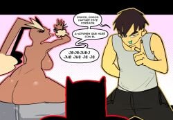 batman batman_(series) dc_comics eliowrathful lopunny meme pokemon pokemon_(species) spanish_text there_are_no_laws_against_pokémon,_batman