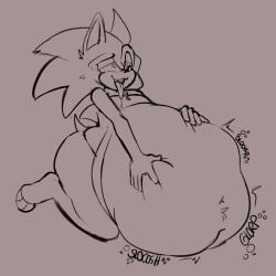 after_vore anthro barefoot belly big_belly feet g00eygutz looking_pleasured male nude oral_vore same_size_vore sega solo sonic_(series) sonic_the_hedgehog sonic_the_hedgehog_(series) stomach_bulge tongue tongue_out vore