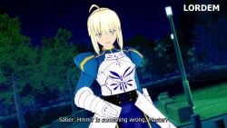 artoria_pendragon before_and_after blonde_hair cuckold dialogue doggy_style emiya_shirou fate/stay_night fate_(series) forced_to_watch from_behind green_eyes has_audio koikatsu koikatsu_(medium) lordem matou_shinji medium_breasts netorare ntr saber sex subtitled tagme vaginal_sex video