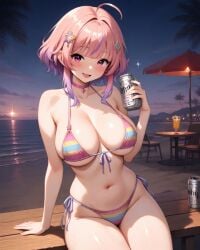 ai_generated beach essievt fanart tagme vtuber