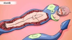 arbok belly boy dick digestion glasses jungle jungle_boy nude nude_male penis penis_size_difference peril pink_hair pokemon satisfied seviper slimy smile snake solo stomach trainer vore white_body white_skin zocorukii