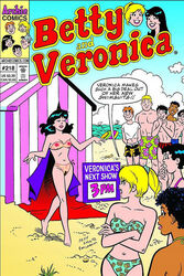 4girls 5boys archie_andrews archie_comics beach betty_and_veronica betty_cooper black_hair blonde_hair casual chuck_clayton comic_cover dilton_doiley ethel_muggs female human jeff_shutz midge_klump moose_mason multiple_girls nancy_woods pale_skin public reggie_mantle sand swimsuit swimwear veronica_lodge water