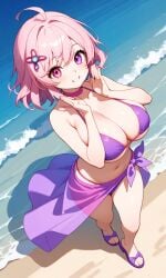 ai_generated beach essievt fanart tagme vtuber