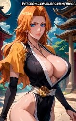 1woman admiring ai_generated anime bleach blue_eyes blue_eyes_female breasts costume elsacorinthiana exhibitionism female female_only happy horny horny_face horny_female huge_boobs huge_breasts japanese_temple light-skinned_female light_skin long_hair long_hair_female matsumoto_rangiku moon navel night orange_hair orange_hair_female orange_hair_tips pale-skinned_female pale_skin patreon patreon_link patreon_url patreon_username posing posing_for_picture posing_for_the_viewer sagging_breasts semi-naked semi-nude semi-nudity semi_naked semi_nude sfw sfw_version shinigami shinigami_uniform skinny standing temple thigh_gap voluptuous voluptuous_body voluptuous_female