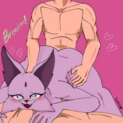 2024 anthro digital_drawing_(artwork) digital_media_(artwork) duo eeveelution espeon female generation_2_pokemon hi_res human kamino1 male male/female mammal nintendo pokemon pokemon_(species) sex