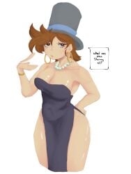 1girls breasts cleavage dress english_text female female_only ghostbacon jujutsu_shenanigans roblox roblox_avatar roblox_developer roblox_game robloxian rule_63 self_upload solo speech_bubble tagme text thighs tze_(roblox)