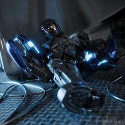 1boy 3d absurd_res armor halo halo_(series) junatah spartan_(halo) text