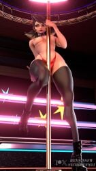 3d ichirenn61 peni_parker peni_parker_(marvel_rivals) pole_dancing