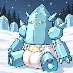 ai_assisted ai_generated diaper diaper_fetish pokemon regice