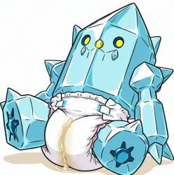 ai_assisted chibi diaper diaper_fetish pokemon regice