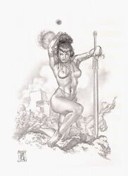 a_princess_of_mars barsoom bettie_page dejah_thoris gene_espy john_carter monochrome