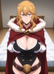 ai_generated bishop blonde_hair boobs_pressed breasts gina_(solo_leveling) milf solo_leveling thick_thighs