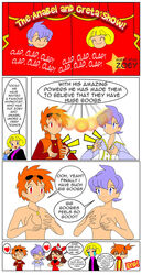 5girls anabel_(pokemon) anabel_(pokemon_rse) bandana blonde_hair blue_hair breast_envy breast_size_difference breasts dawn_(pokemon) english_text female female_only frontier_brain greta_(pokemon) heart human human_only hypnosis jimryu kasumi_(pokemon) may_(pokemon) mind_control misty_(pokemon) multiple_girls nintendo nozomi_(pokemon) orange_hair pokemon pokemon_(anime) pokemon_dppt pokemon_rgby pokemon_rse red_bandana short_orange_hair short_purple_hair text zoey_(pokemon)