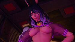 big_breasts choker final_fantasy_xiv gpose(ffxiv) sexy sexy_body sexy_clothing sexy_pose solo solo_female viera