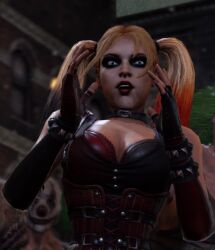 batman:_arkham_city harley_quinn harley_quinn_(arkham_city) surprised_expression