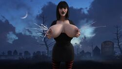 1girls 3d 3d_(artwork) 3dbabes 3dhentaihero 3dx female female_only hotel_transylvania lactation lykoxxx mavis_dracula solo