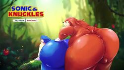 animated anthro ass balls big_ass big_butt bobocomics butt detailed furry gay huge_ass huge_butt knuckles_the_echidna male/male morbidly_obese_anthro morbidly_obese_male obese obese_anthro obese_male overweight_anthro overweight_male sonic_(series) sonic_the_hedgehog sound sound_effects thick_thighs video webm what yaoi