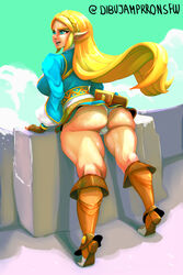 ass bare_legs big_ass blonde_hair breath_of_the_wild long_hair nintendo panties princess_zelda tagme the_legend_of_zelda torule34 zelda_(breath_of_the_wild)