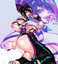 1boy 1boy1girl 1girls ass ass_on_face big_ass big_breasts big_butt bodypaint bracelet bracelets breasts bubble_butt butt_on_face capcom choker collar crazy facesitting feet female female_focus fit fit_female gabriela_gogonea goth goth_girl insane juri_han large_ass large_breasts leg_bracelet lipstick lollipop male martial_artist nails nipple_bulge painted_nails punk sideboob sitting_on_face sitting_on_person spiked_bracelet spiked_collar spiked_leg_bracelet street_fighter street_fighter_6 sucking_on_popsicle tagme thick_ass toned toned_female zy-sama