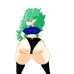 1girls ass curvy female female_only fire_emblem fire_emblem:_three_houses large_ass looking_back mochikirb nintendo presenting_hindquarters shorts shortstack solo sothis_(fire_emblem) thighs voluptuous