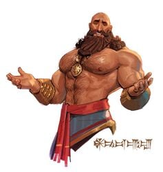 bara beard big_arms big_pecs body_hair civilization civilization_vi gay gilgamesh_(civilization) gilgamesh_(mesopotamian_mythology) gilgamesh_(sumerian_mythology) hairy hairy_arms hairy_chest hairy_male hairy_pecs jewelry male male_only muscles muscular muscular_male theobromic