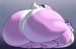 anthro ass big_ass big_butt butt canid colossal_ass fat fat_ass fat_butt fox fur giant_ass gigantic_ass gigantic_butt hi_res huge_ass huge_butt huge_thighs hyper hyper_ass hyper_butt hyper_thighs kekinfuntimes large_ass large_butt looking_back massive_ass massive_butt obese overweight rear_view thick_thighs thighs