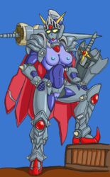 1girls blue_nipples boobs breasts female gundam honooafterdark humanoid knight_gundam machine mecha medium_breasts mobile_suit nipples purple_body purple_skin pussy robot robot_girl rule_63 sd_gundam sd_gundam_gaiden solo solo_female thick_legs thick_thighs tits vagina yellow_eyes