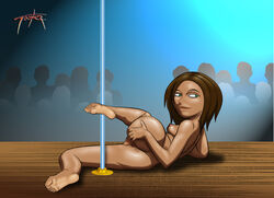 bonnie_rockwaller disney female human kim_possible pussy straight_hair stripper_pole tagme tooner