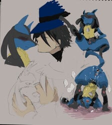 lucario male_only nintendo pokemon pokemon_(species) pokephilia sir_aaron