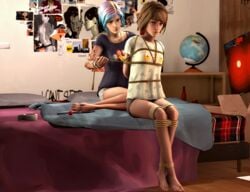 2girls 3d bondage chloe_price life_is_strange max_caulfield skyripe yuri