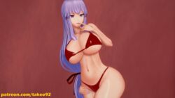 1girls 3d 3d_(artwork) big_ass big_breasts bikini cleavage curvaceous curvy enjou_sakuya erect_nipples erect_nipples_under_clothes female_focus female_only finger_to_mouth half-closed_eyes huge_ass huge_breasts koikatsu large_ass large_breasts long_hair looking_at_viewer meat_wall nipples_visible_through_clothing patreon pinup purple_eyes purple_hair red_bikini revealing_clothes seductive seductive_look shiny shiny_clothes shiny_skin sideboob smile solo standing takeo92 text thick_thighs tight_clothing twintails underboob wide_hips