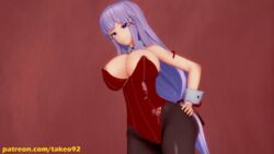 1girls 3d 3d_(artwork) big_ass big_breasts bunnysuit cleavage curvaceous curvy enjou_sakuya erect_nipples erect_nipples_under_clothes female_focus female_only half-closed_eyes hand_on_hip huge_ass huge_breasts koikatsu large_ass large_breasts leotard long_hair looking_at_viewer meat_wall nipples_visible_through_clothing pantyhose patreon pinup playboy_bunny_leotard purple_eyes purple_hair revealing_clothes shiny shiny_clothes smile solo standing takeo92 text thick_thighs thong_leotard tight_clothing twintails wide_hips wing_collar wrist_cuffs