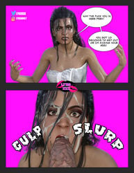 1boy 1girls 3d 3d_(artwork) 3dbabes 3dx after_deepthroat after_oral black_eyes black_hair british cum cum_in_mouth cumshot ejaculation erection european eye_contact eyelashes eyeshadow female femsub goth instant_loss instant_loss_2koma lykoxxx male maledom oral paige_(wwe_diva) pale-skinned_female partial_male penis petite pov real_person red_lipstick straight swallowing_cum wwe wwe_diva