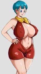 1girls big_breasts blue_eyes blue_hair breasts bulma_briefs cleavage cosplay dragon_ball dragon_ball_z dress ear_piercing earrings erect_nipples female female_only golden_boy hair hand_on_hip hips hiromi_tsuru huge_breasts lipstick madame_president madame_president_(cosplay) mature mature_female mature_woman milf mother nipples_visible_through_clothing panarandom red_dress red_lips red_lipstick short_hair skimpy skimpy_dress solo solo_female voice_actor_connection