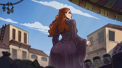 1girls ass color colored female game_of_thrones manitu sansa_stark solo