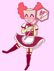 ^_^ blush blushing crossdressing cute doodlxx happy heart hockey_mask madness_combat maid maid_outfit maid_uniform male mask solo stop_sign tagme tricky_the_clown