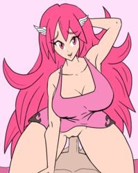 1boy breasts cleavage clothed_female_nude_male cordelia_(fire_emblem) cowgirl_position female fire_emblem fire_emblem_awakening fixed happy_sex high_resolution large_breasts long_hair looking_at_viewer male male_pov milf nightgown nintendo no_bra no_panties no_underwear on_top pink_eyes pink_hair pov redfoil sex straddling straight vagina vaginal_penetration very_high_resolution very_long_hair